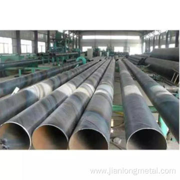 Lined spiral welded steel pipe